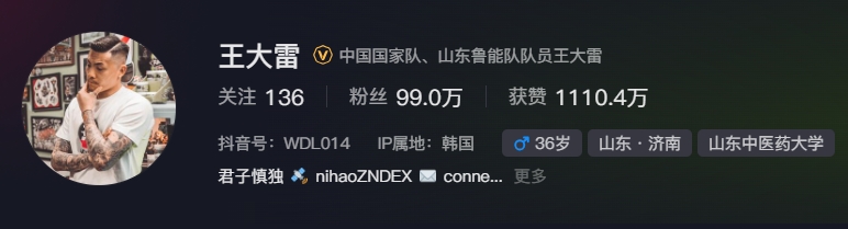 事出突然？泰山賽前幾小時亞冠退賽，王大雷社媒IP還顯示在韓國