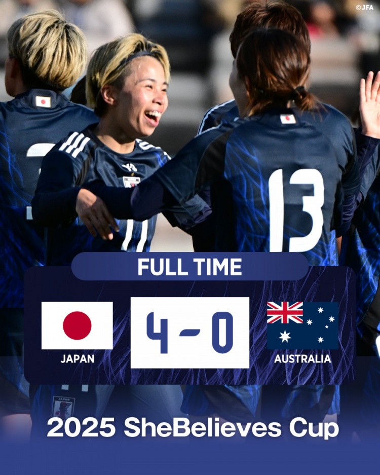  熱身賽日本女足4-0澳大利亞女足，田中美南2射1傳&長谷川唯任隊(duì)長