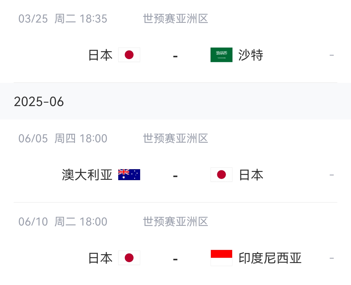  會(huì)不會(huì)放水？日本剩余賽程：主場(chǎng)vs沙特&印尼，客場(chǎng)vs澳大利亞