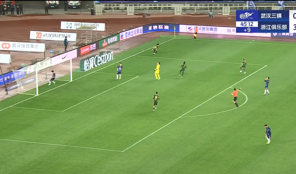  18歲王鈺棟中超處子球！三鎮(zhèn)后防白給，浙江半場4-0領(lǐng)先