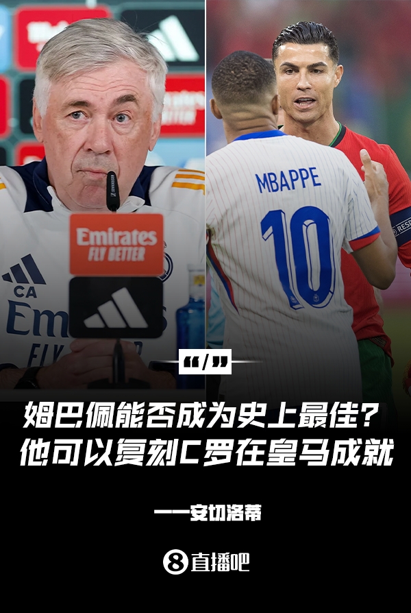  姆巴佩會成為史上最佳嗎？安帥：很難，他能實(shí)現(xiàn)C羅在皇馬的成就