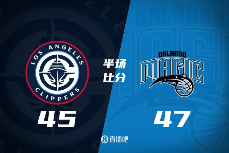  防守大戰(zhàn)！魔術(shù)16-5結(jié)束上半場47-45快船 班凱羅16分祖巴茨13+10